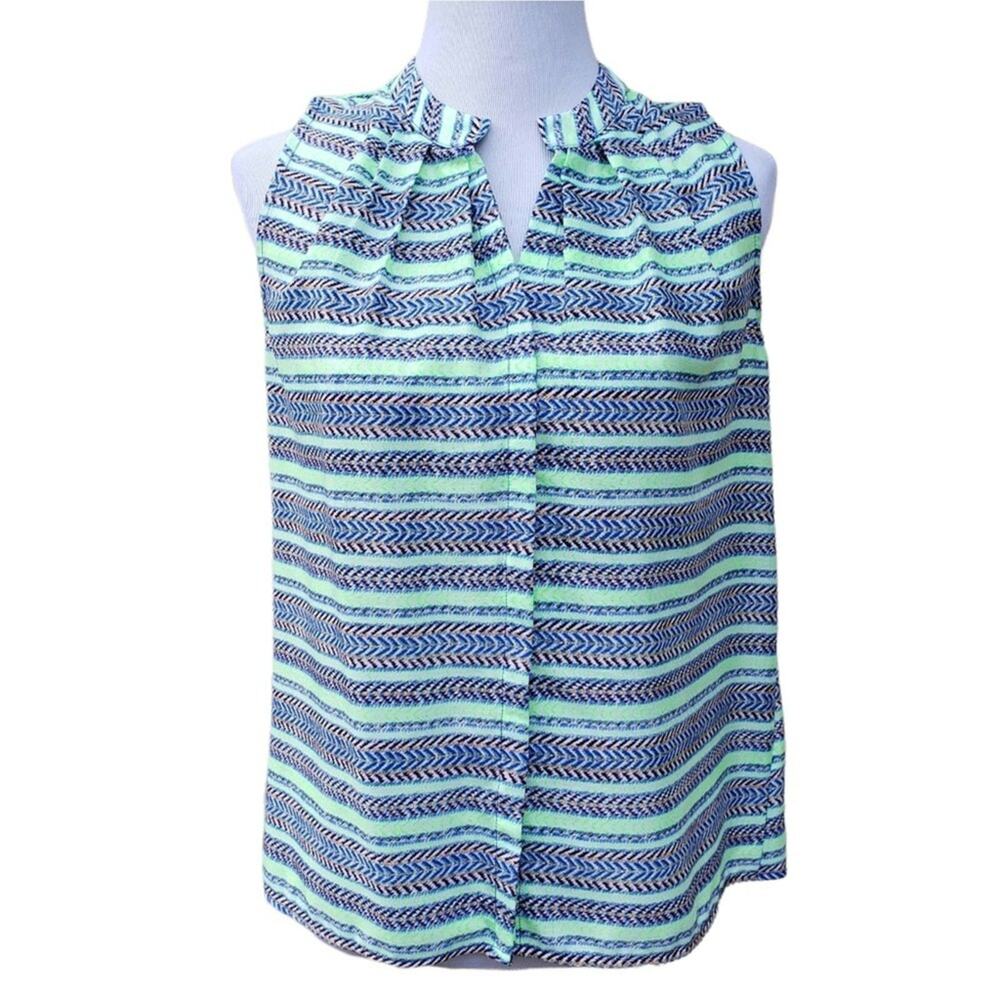 Women's Stitch Fix Collective Concepts Split Neck Blouse Size Small